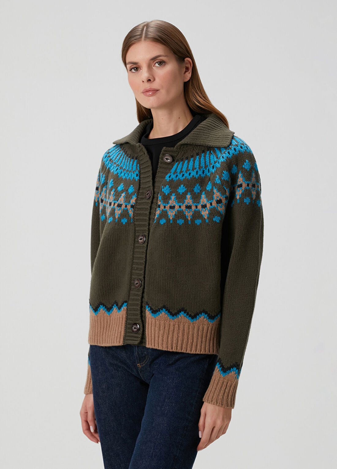 Alanui Sweet Winter Yeşil Yün Hırka