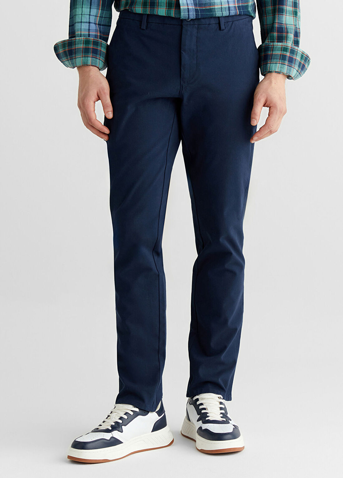 Gant Mavi Slim Fit Erkek Pantolon görsel 3