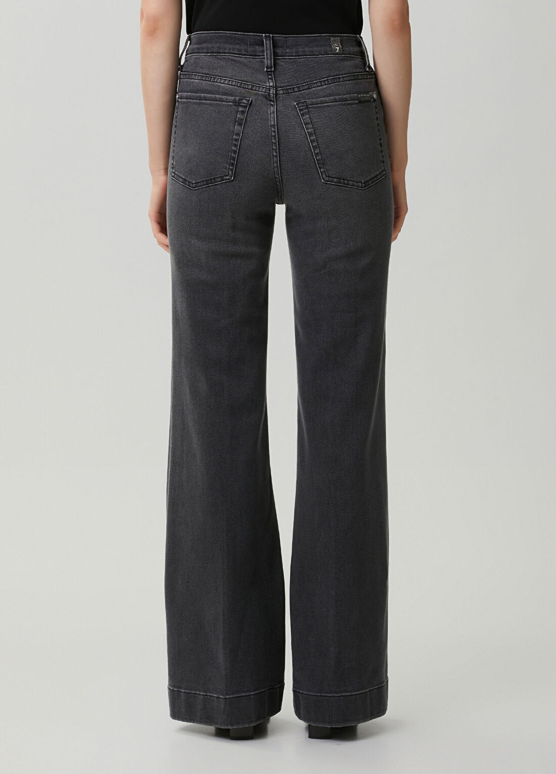 7 For All Mankind Modern Dojo Gri Jean Pantolon görsel 4