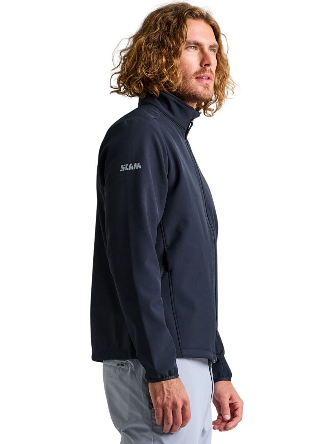 Slam Act Warm Softshell Siyah Erkek Spor Ceket görsel 3