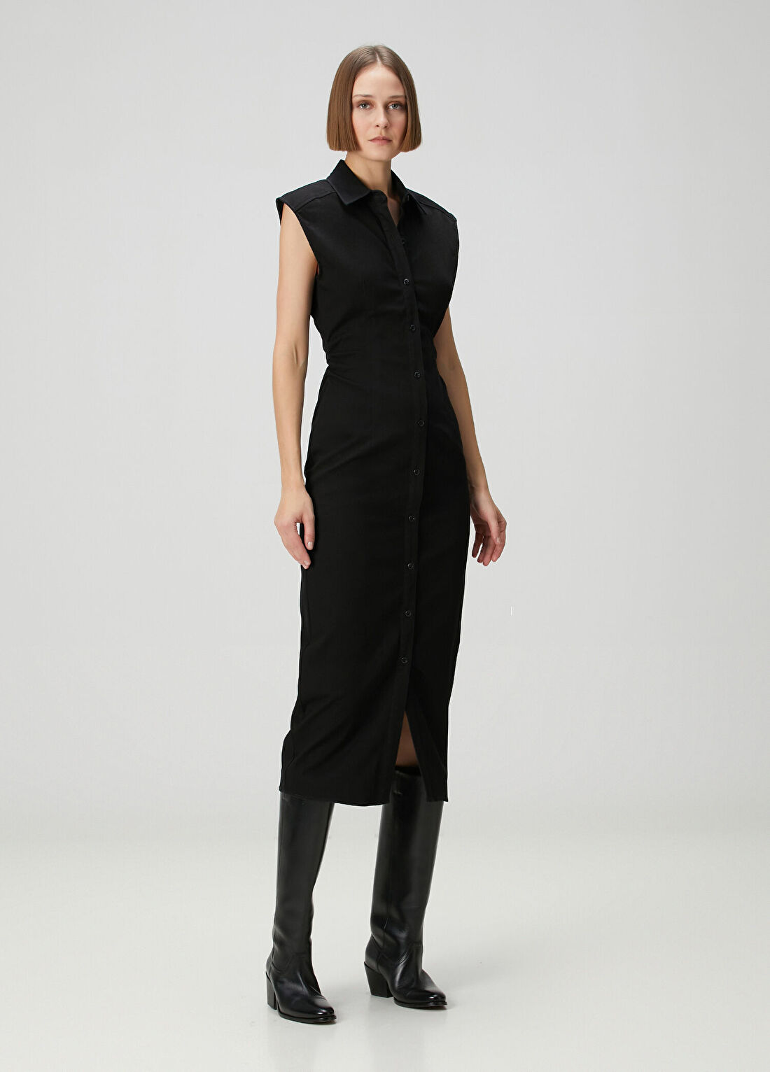 Rag&Bone Siyah Midi Elbise görsel 2
