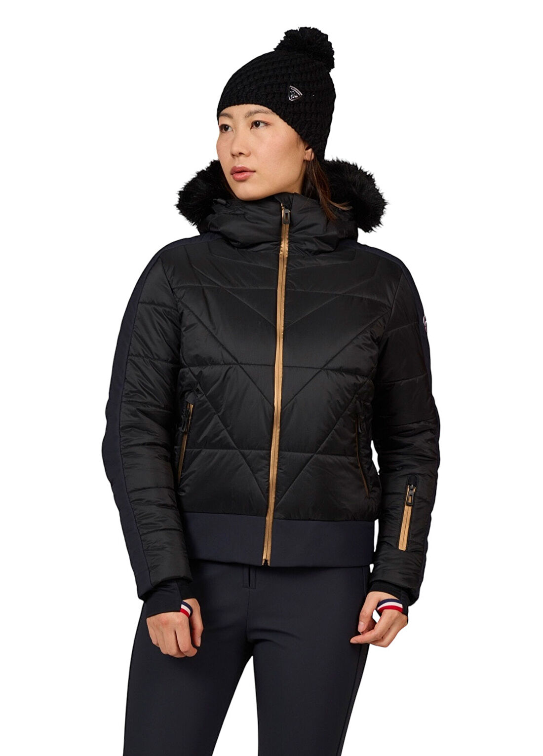 Rossignol Ventina Siyah Kadın Bomber Kayak Montu