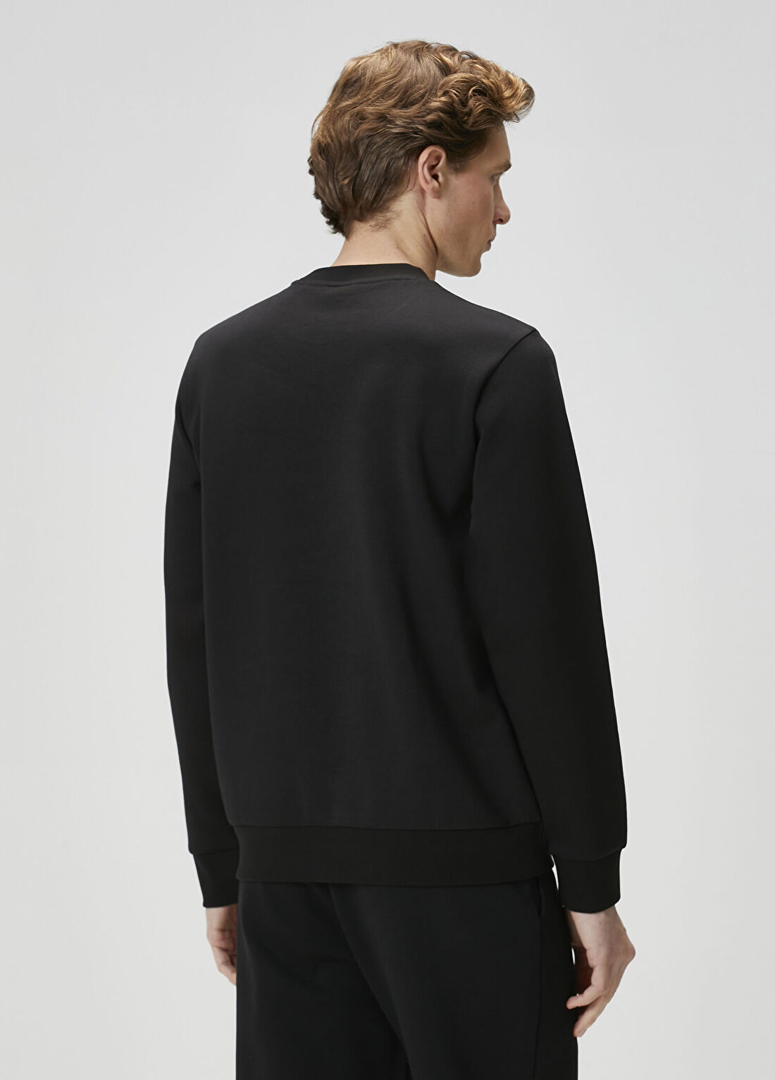Boss Siyah Sweatshirt görsel 4