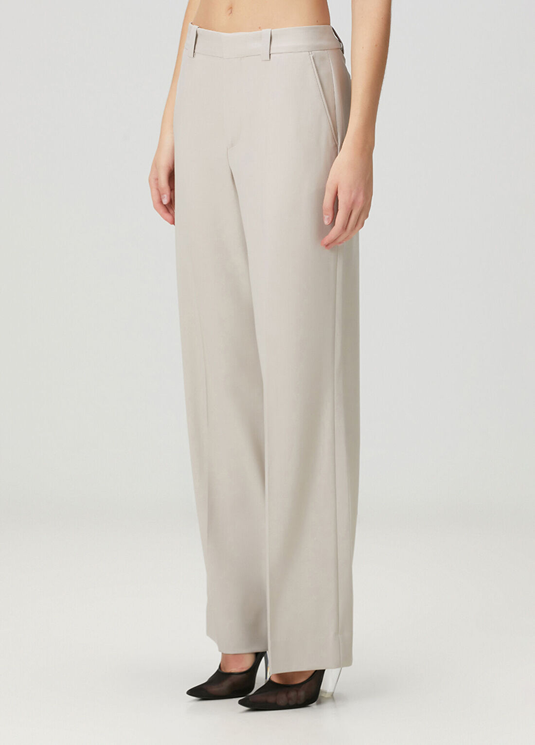 Victoria Beckham Gri Pantolon görsel 2