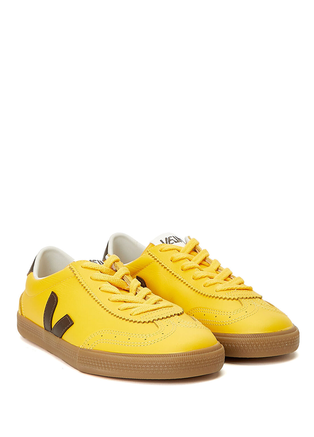 Veja Volley O.T. Sarı Kadın Deri Sneaker görsel 2