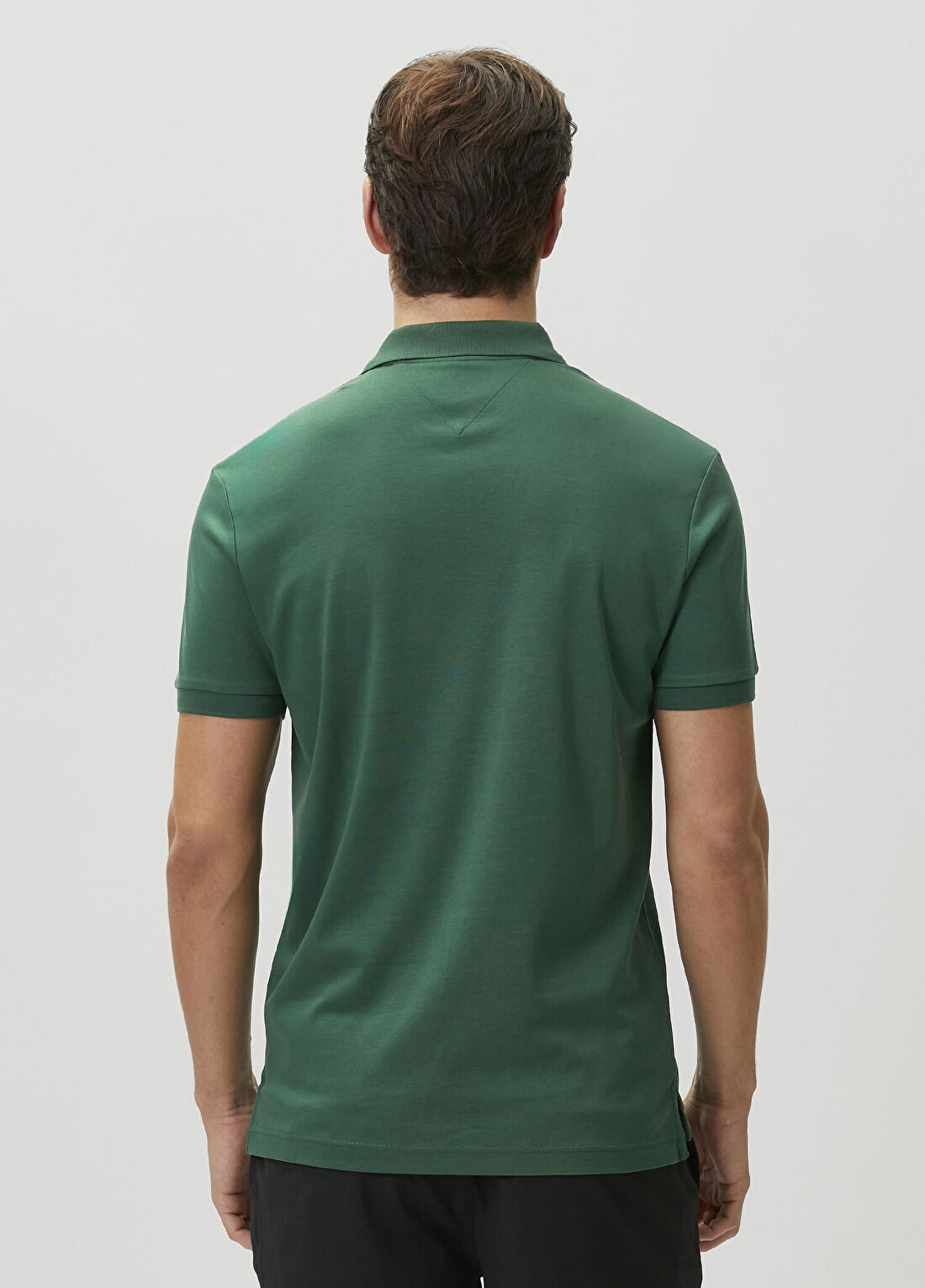 Tommy Hilfiger Regular Fit Haki Polo T-shirt görsel 4