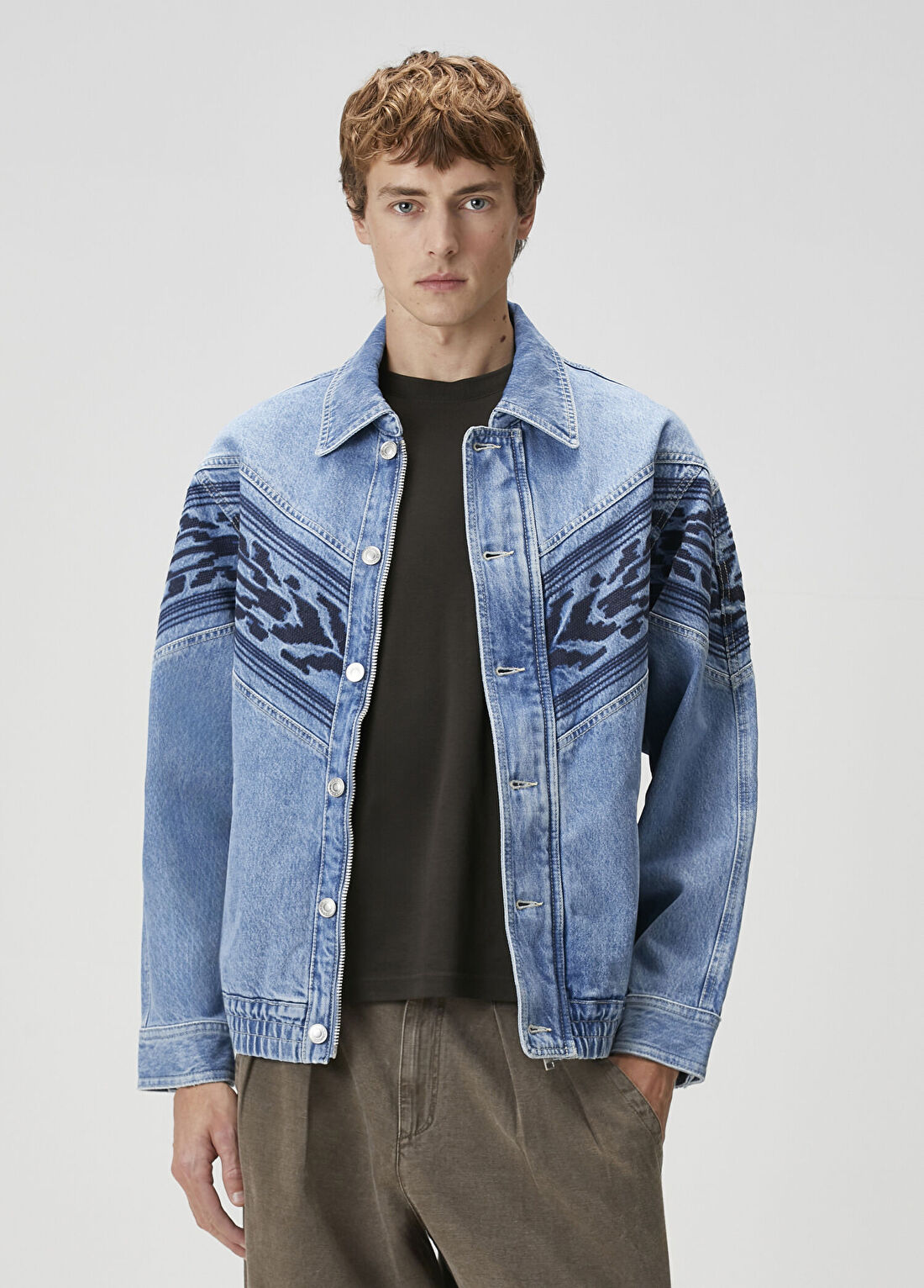 Marant Julian Indigo Nakış Detaylı Denim Mont