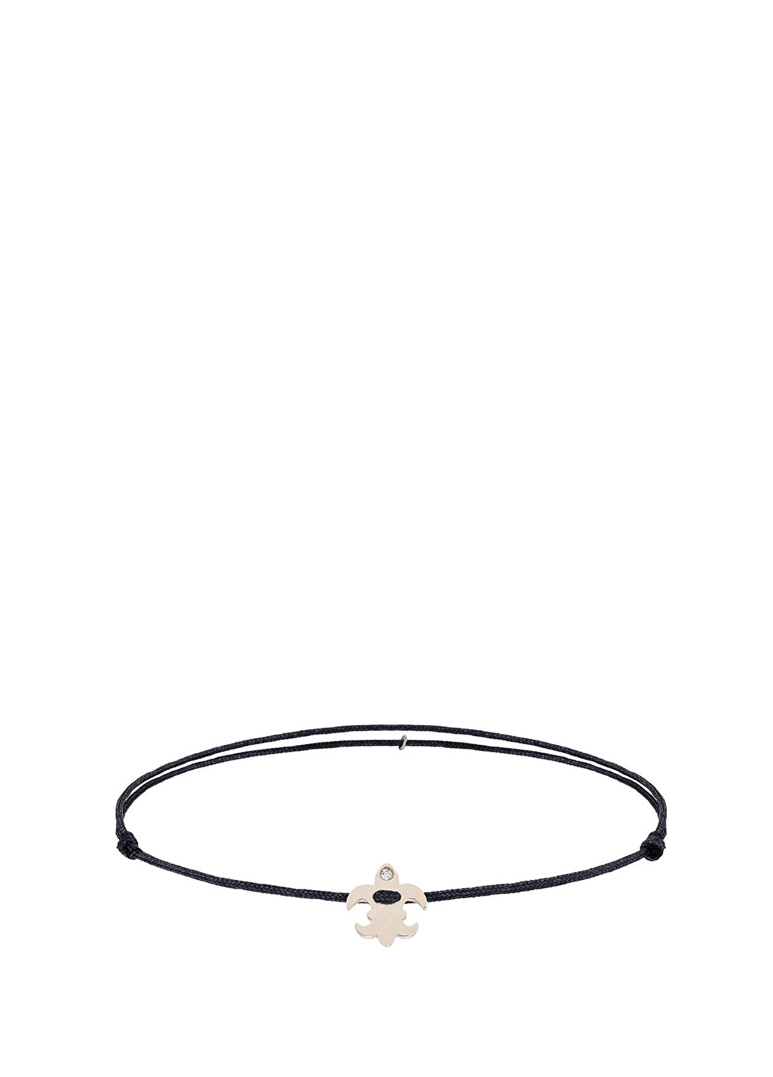 Juju Turtle Gold 14 Ayar Altın Unisex İp Bileklik