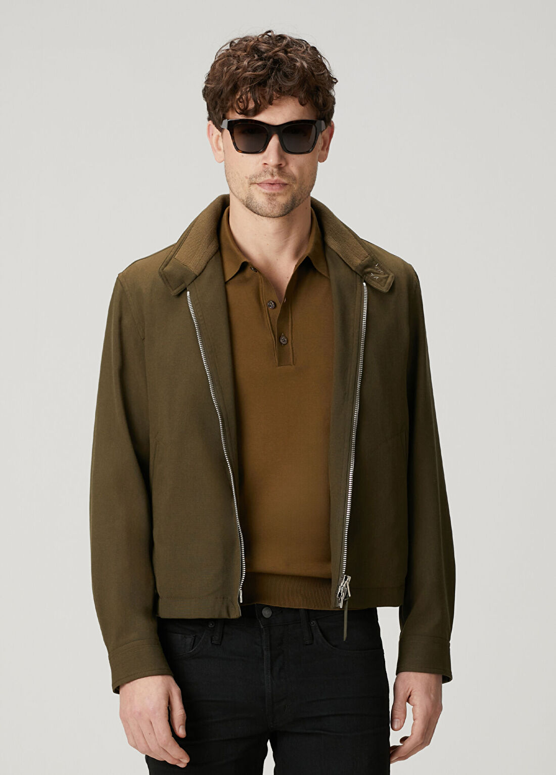 Tom Ford Yeşil Yün Mont