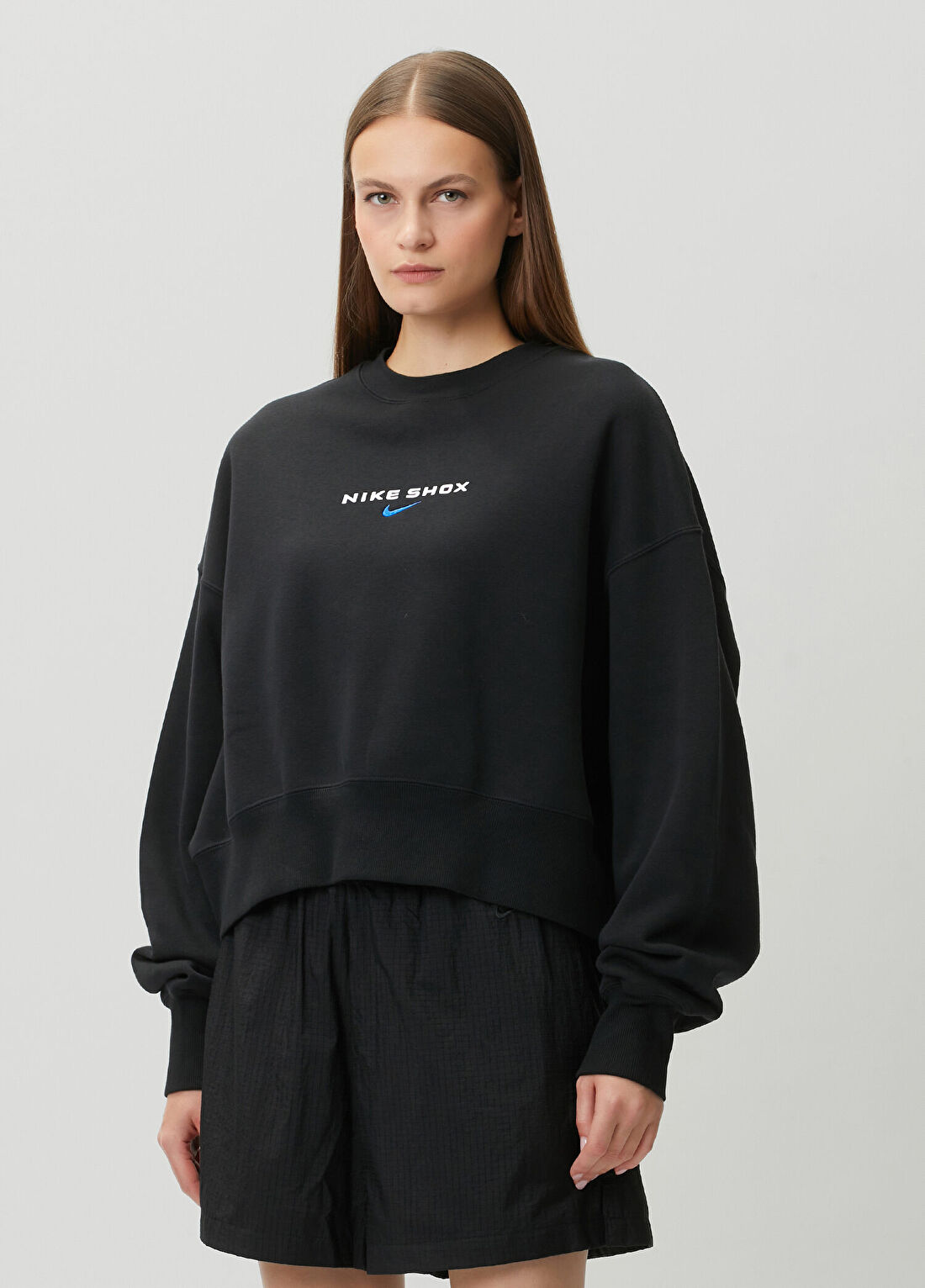Nike Shox Siyah Sweatshirt görsel 3