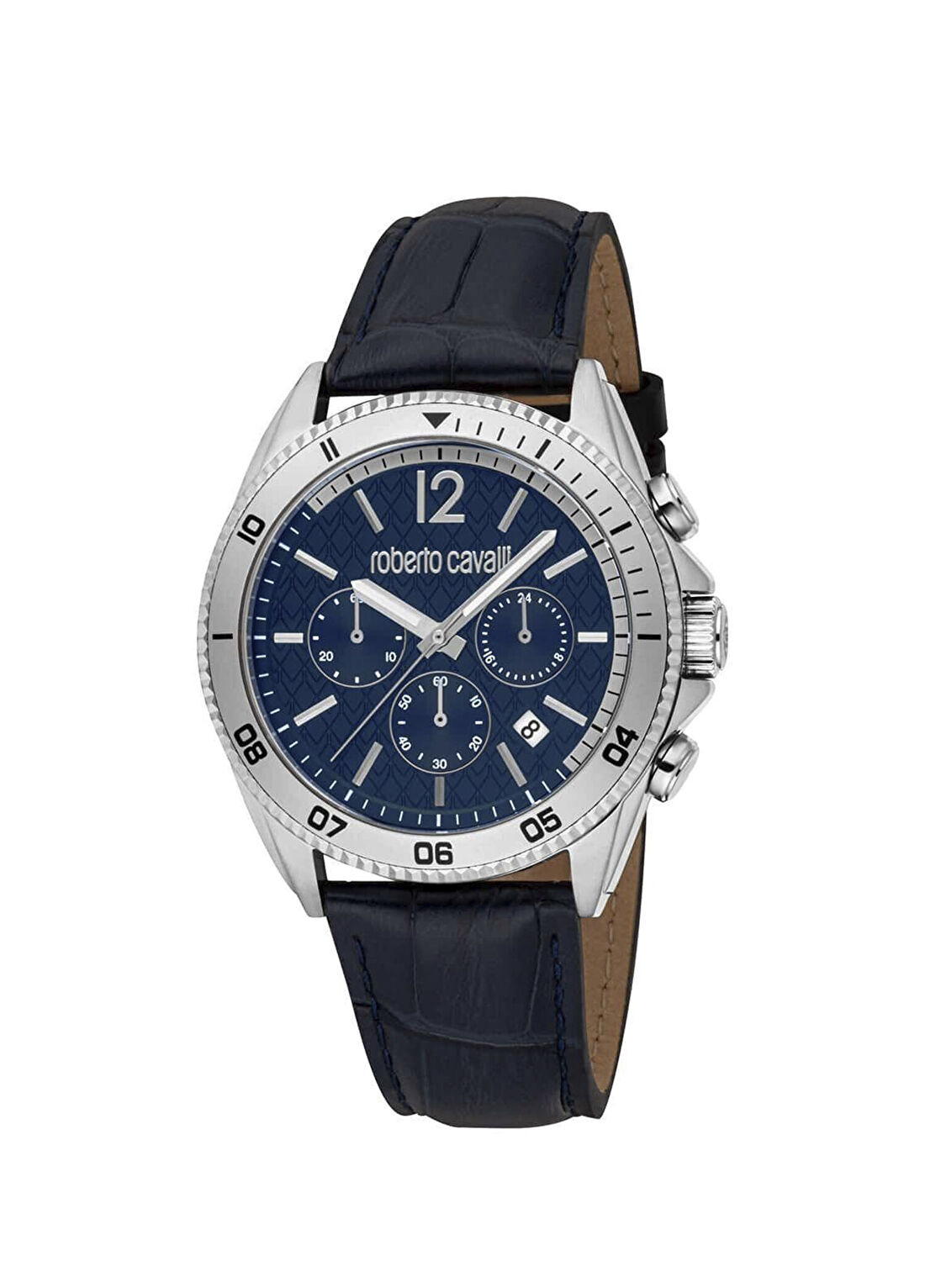 Roberto Cavalli RC5G099L0125 Lacivert Deri Erkek Kol Saati