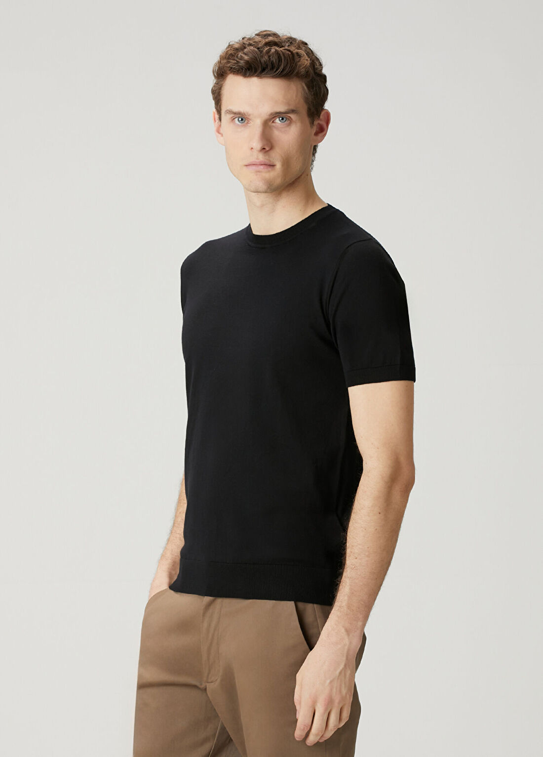 Pal Zileri Lacivert Basic T-shirt görsel 3