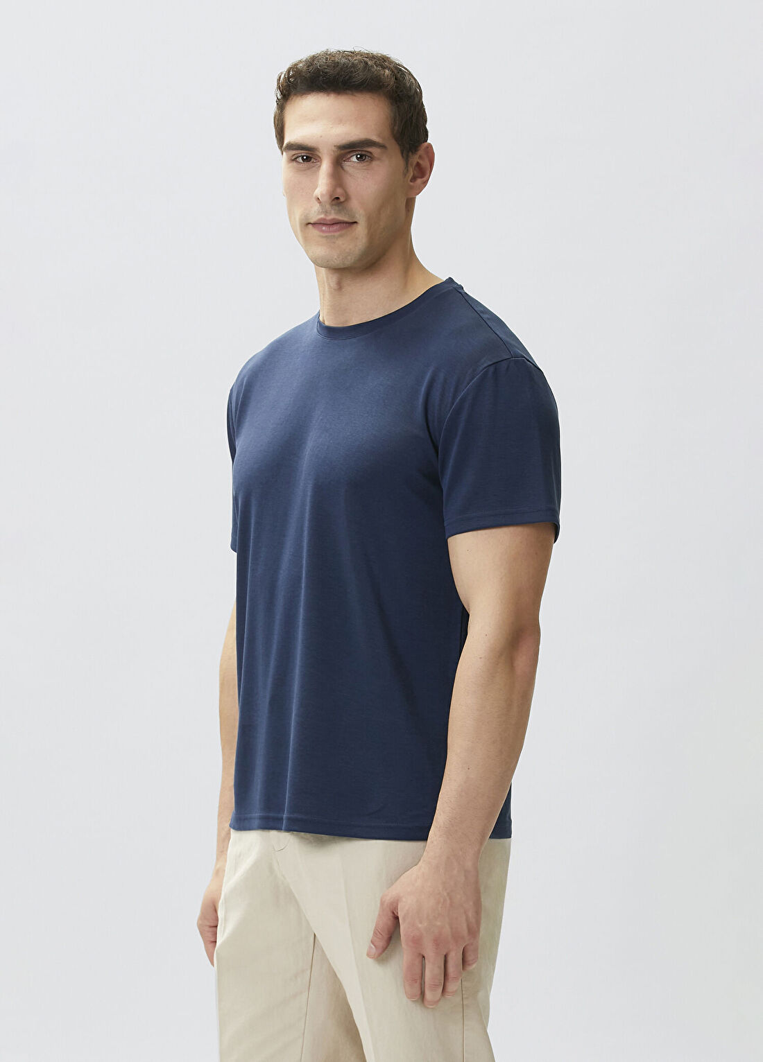 Network Lacivert Basic T-shirt görsel 4
