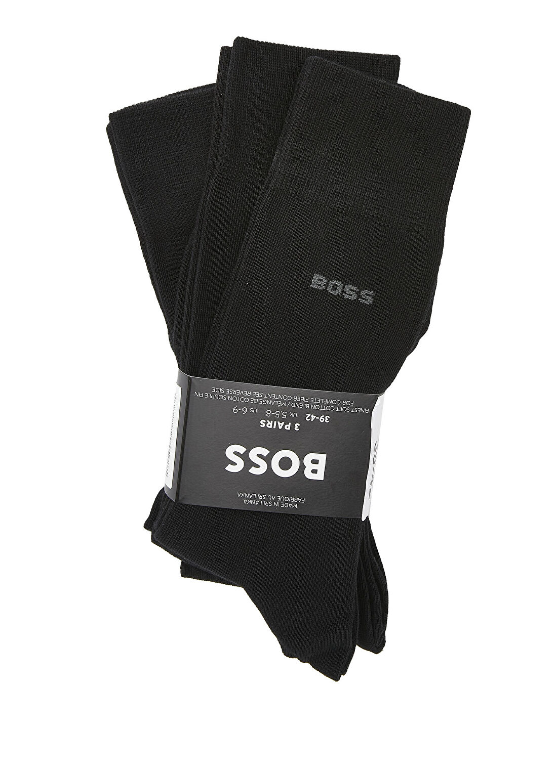Boss Siyah 3lü Erkek Çorap Seti