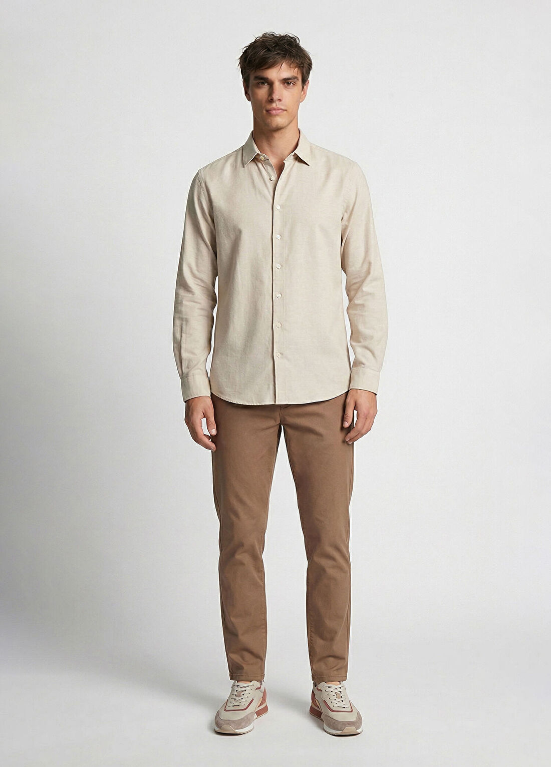 Network Vizon Slim Fit Diyagonal Chino Pantolon