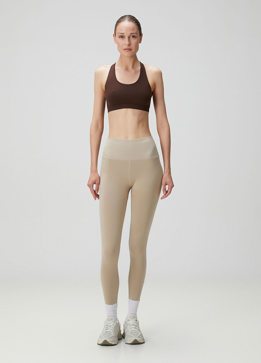Glo Studio Rome Seamless Mocha Kadın Bra Spor Sütyeni görsel 3