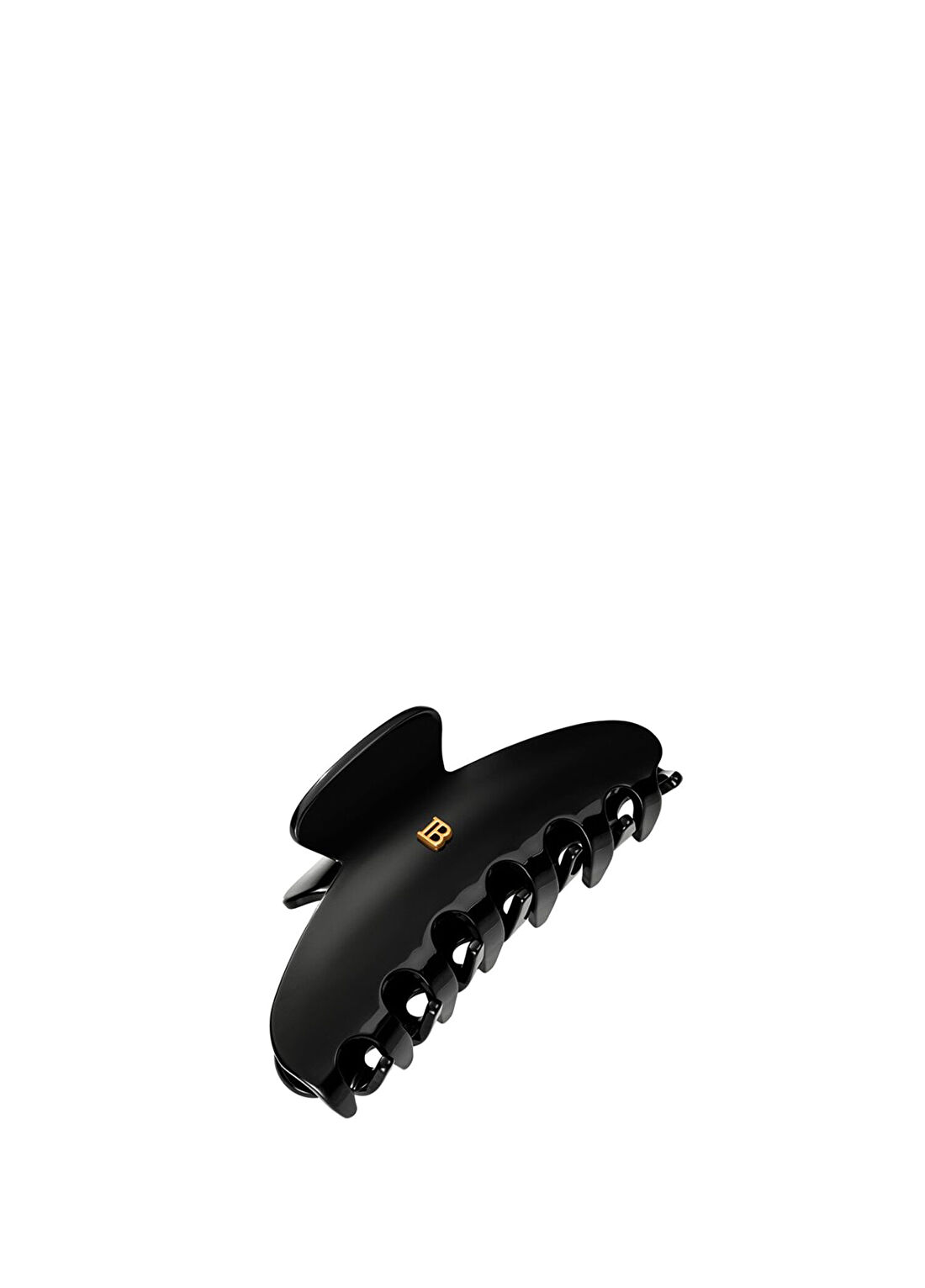 Balmain Cellulose Acetate Pince A Cheveux Siyah Büyük Boy Kadın Toka