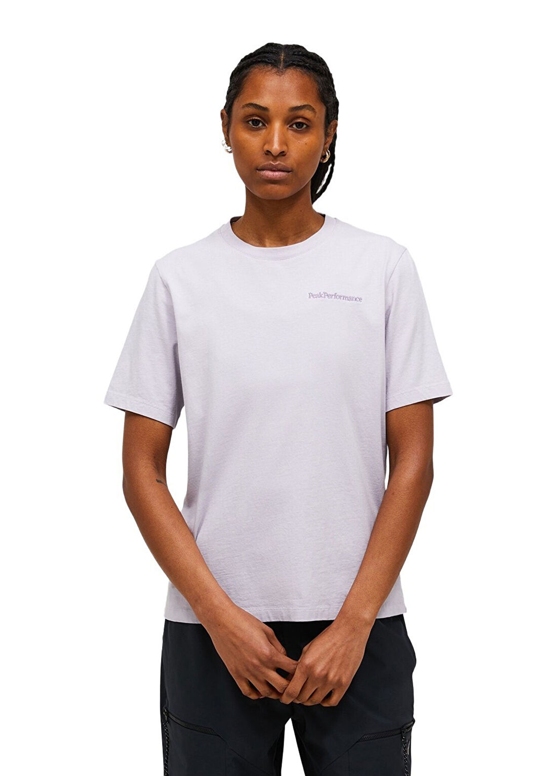 Peak Performance Original Small Logo Mor Regular Fit Kısa Kollu Kadın T-shirt
