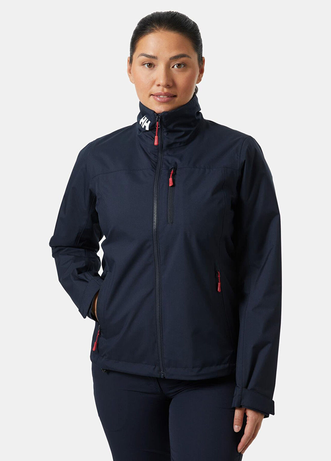 Helly Hansen W Crew Midlayer 2 Navy Polarlı Kadın Mont görsel 2
