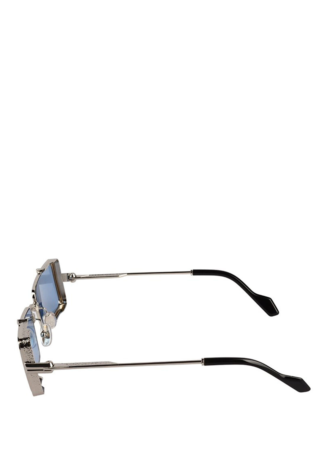 Original Vintage Sunglasses Twenties TW02 Silver-110 Gümüş Metal Unisex Güneş Gözlüğü görsel 3