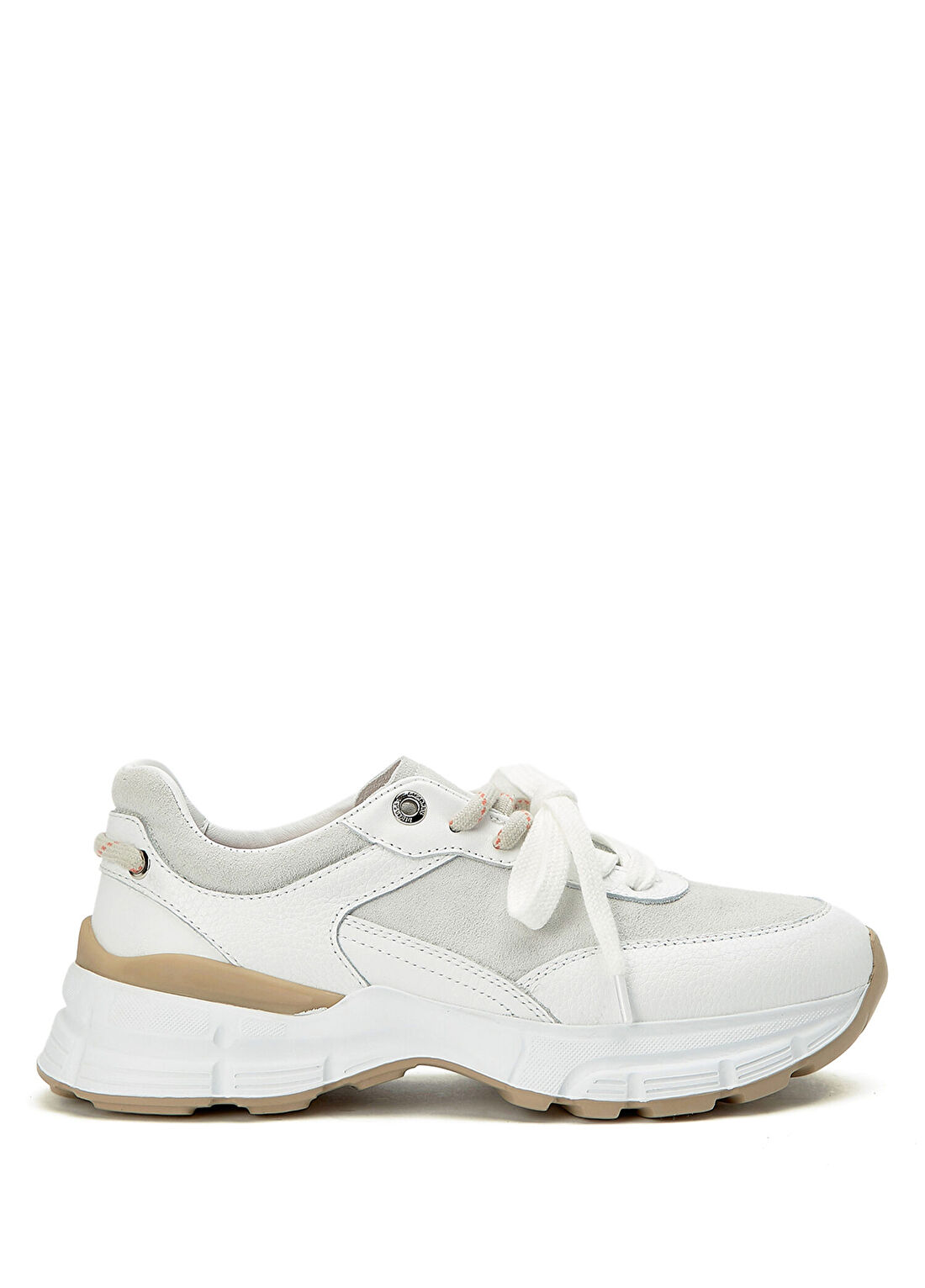 Divarese Beyaz Günlük Rahat Kadın Deri Sneaker