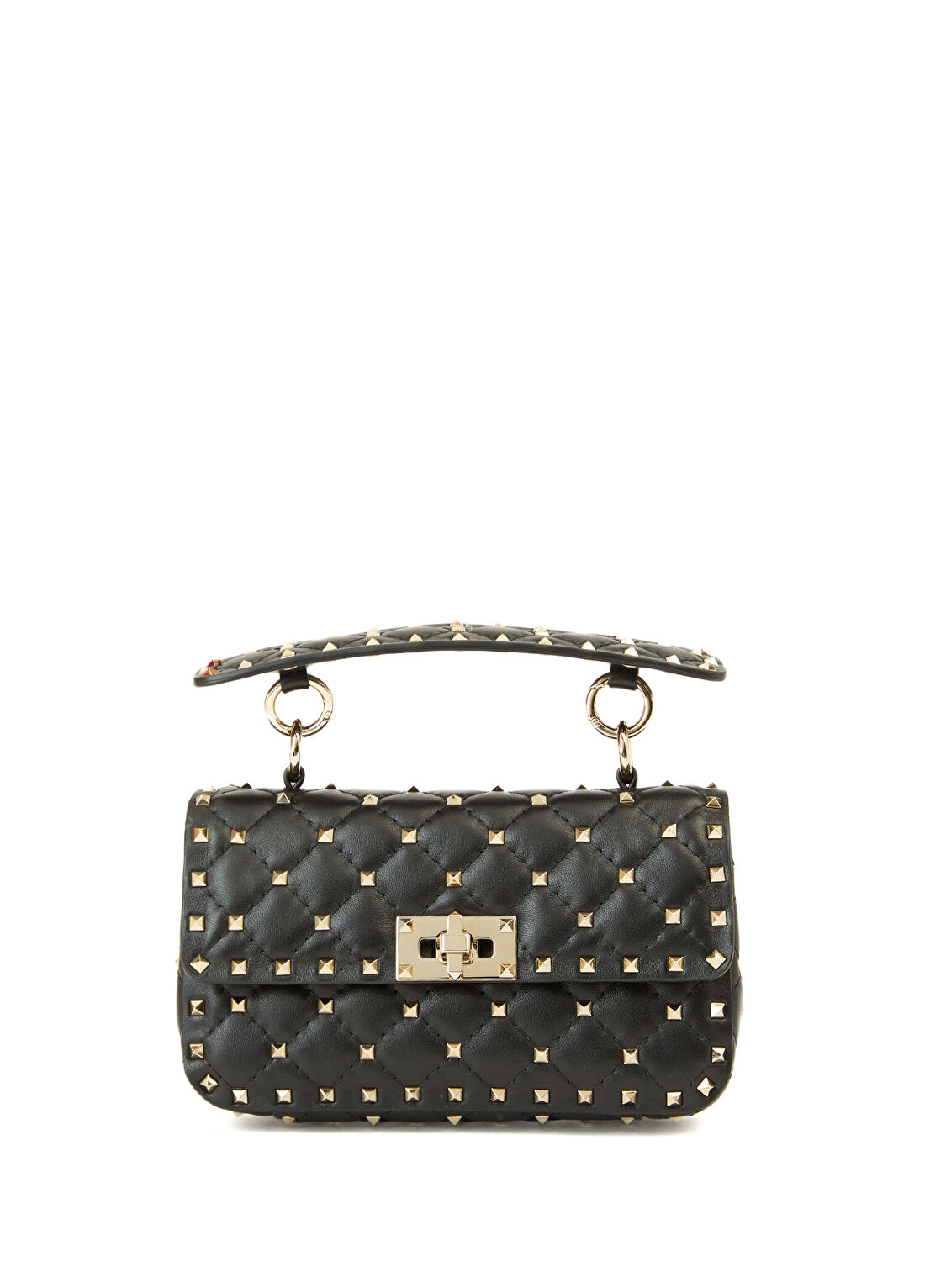 Valentino Garavani Rockstud Spike Siyah Kadın Deri Çanta