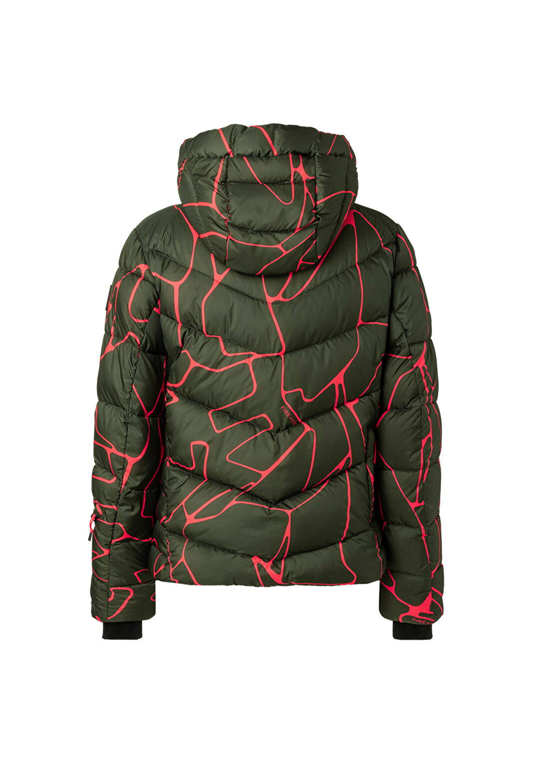 Bogner Fire & Ice Saelly 2 Haki Desenli Kapüşonlu Kadın Kayak Montu görsel 2