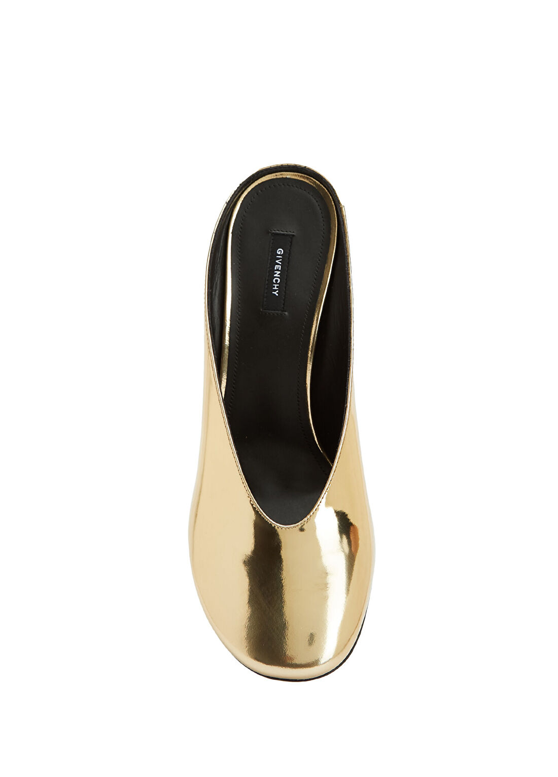 Givenchy Sculpted Gold Kadın Deri Terlik görsel 4