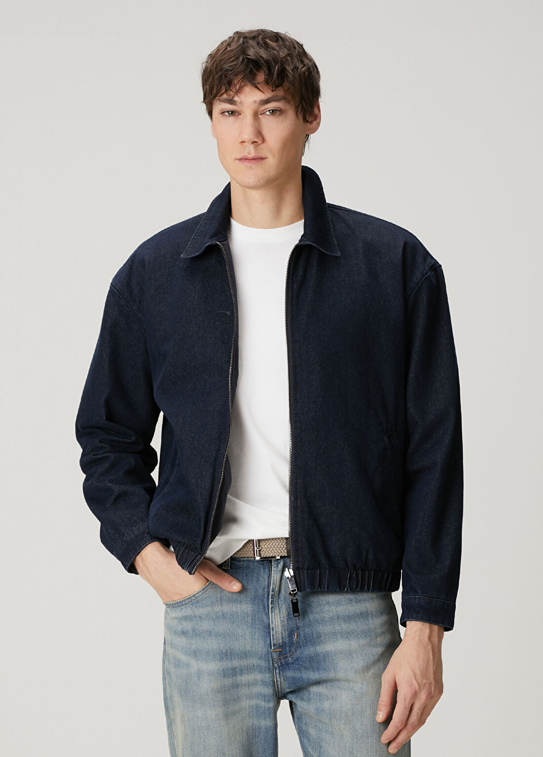 7 For All Mankind Indigo Çift Taraflı Denim Ceket