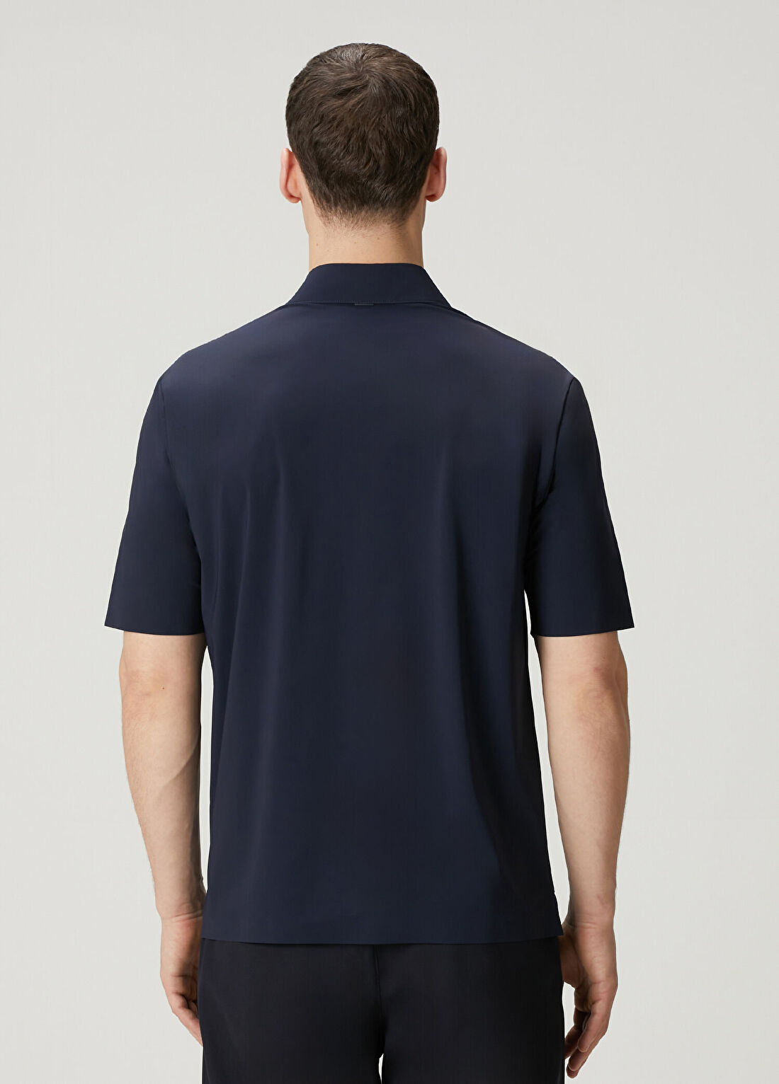 Herno Lacivert Polo Yaka T-shirt görsel 4