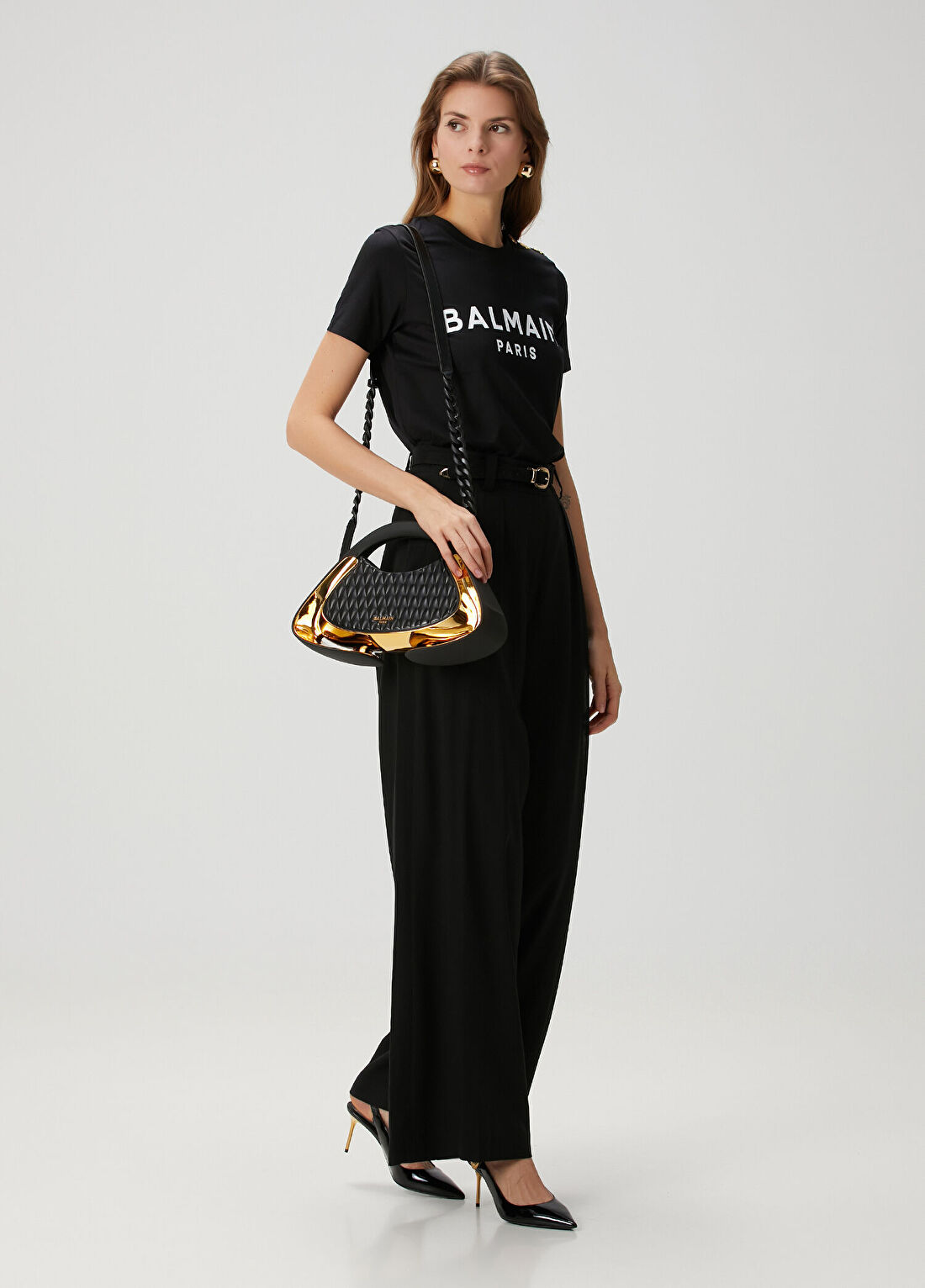 Balmain Siyah T-shirt görsel 2