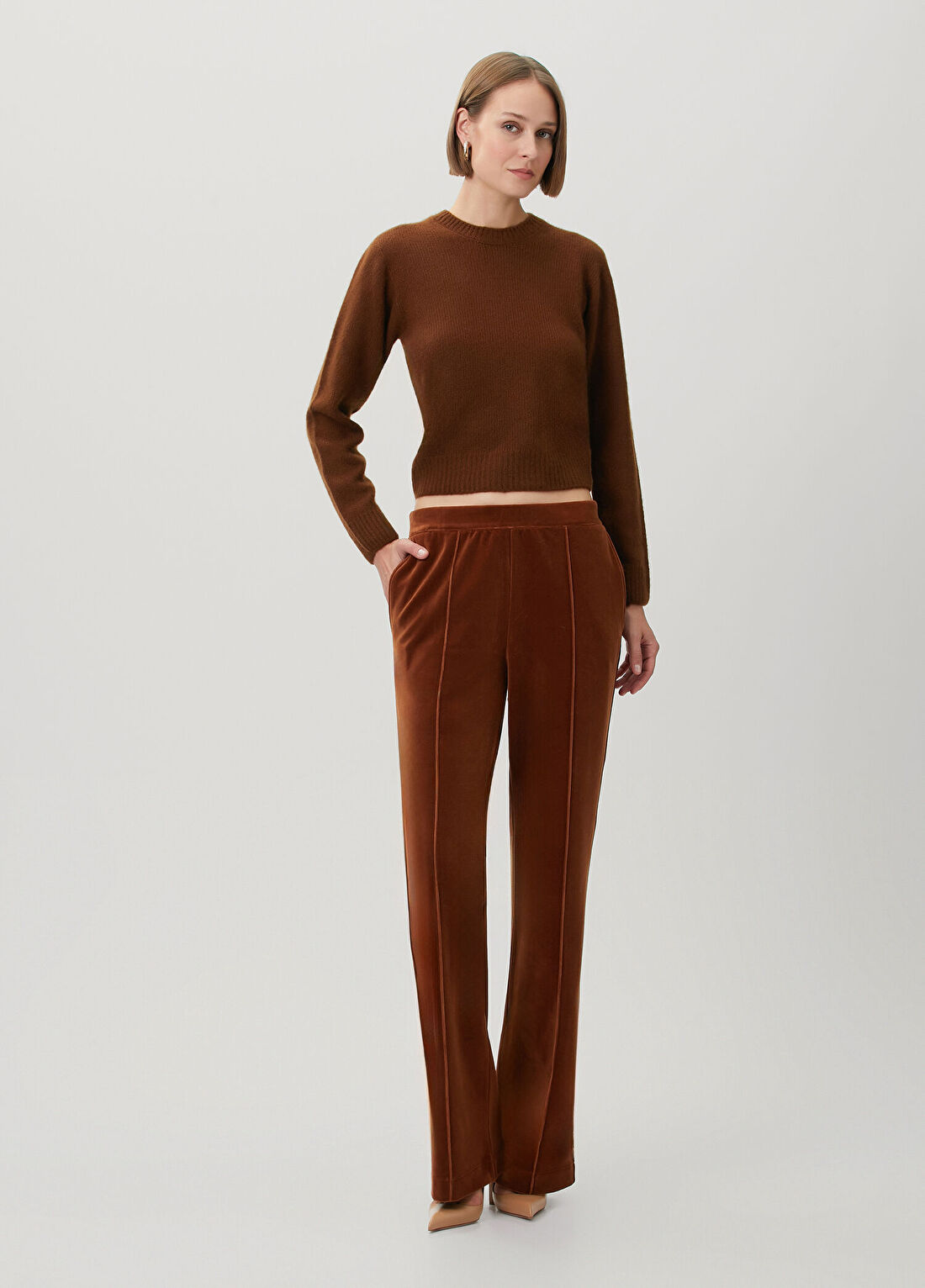 Tom Ford Kahverengi Kaşmir Triko görsel 2