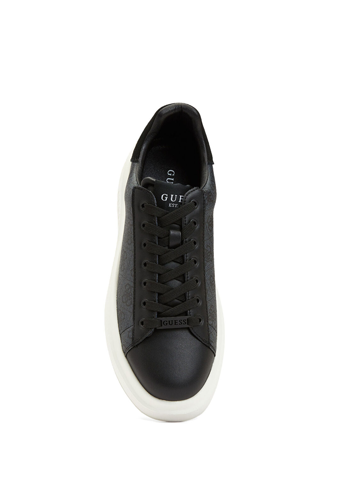 Guess Elba Siyah Logo Desenli Erkek Sneaker görsel 4