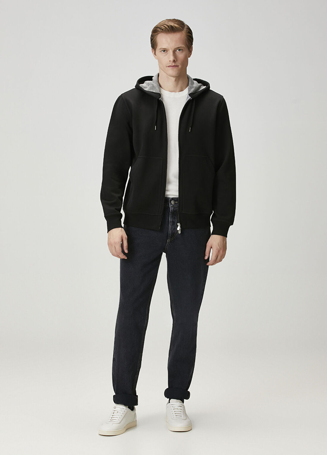 Brunello Cucinelli Siyah Kapüşonlu Sweatshirt görsel 2
