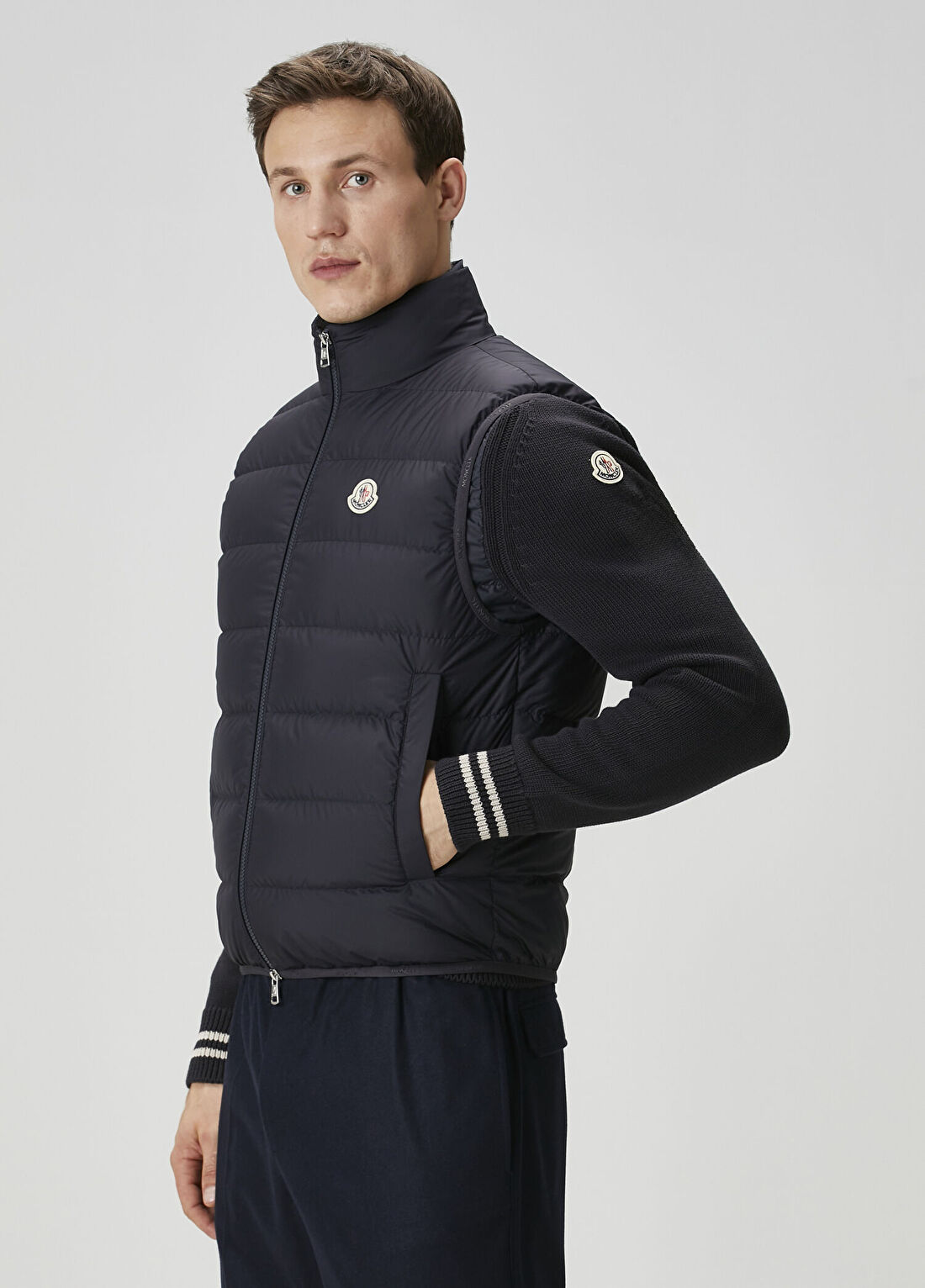 Moncler Lacivert Yelek görsel 4