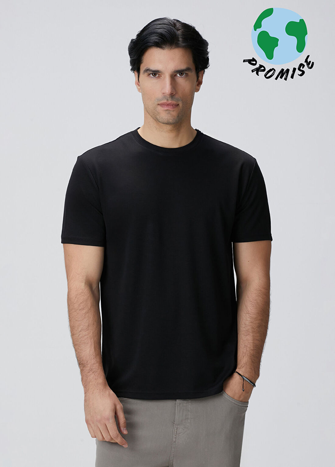 Network Siyah Basic T-shirt