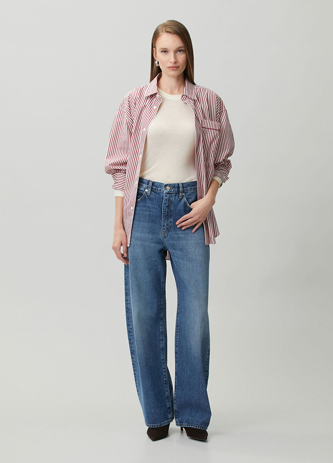 Frame Denim The Bow Mavi Jean Pantolon