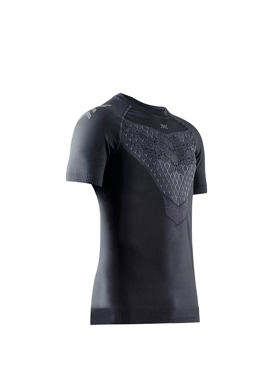 X-Bionic Twyce Run Shirt Siyah Kısa Kollu Erkek Koşu Tişörtü