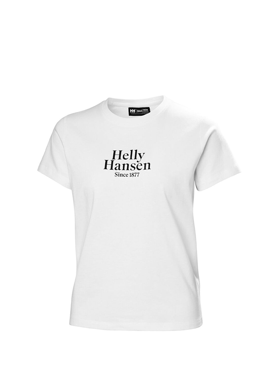 Helly Hansen W Core Graphic 2.0 White Pamuklu Baskılı Kısa Kollu Kadın T-Shirt