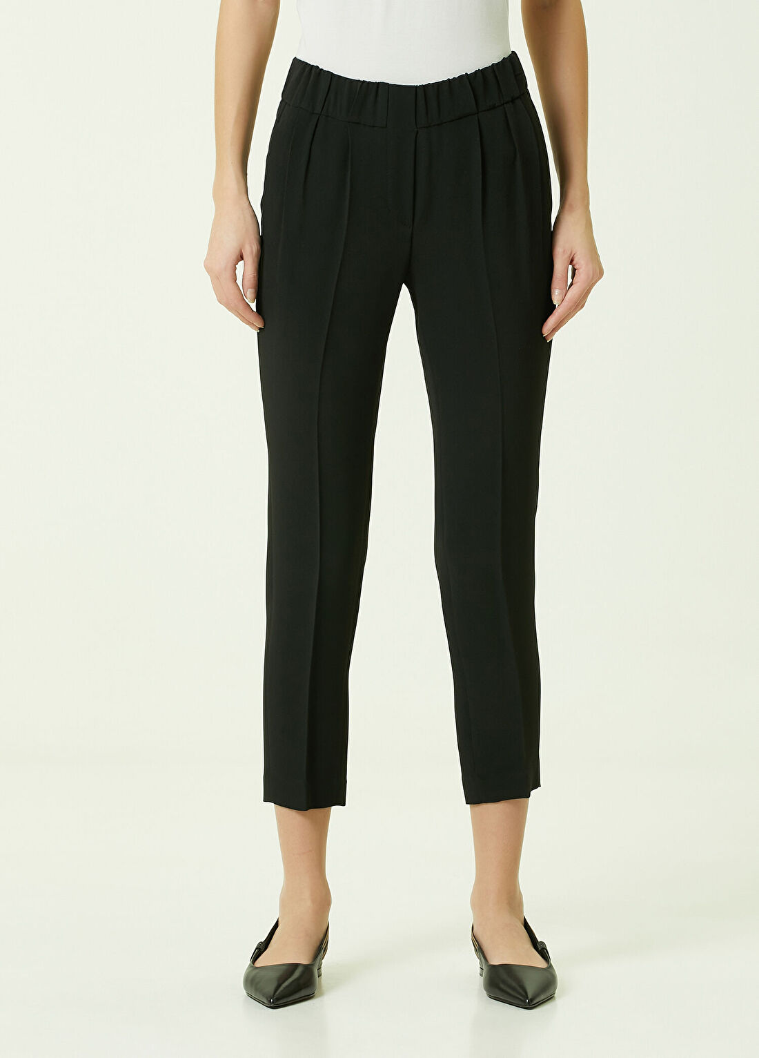 Brunello Cucinelli Siyah Düz Paça Pantolon görsel 2