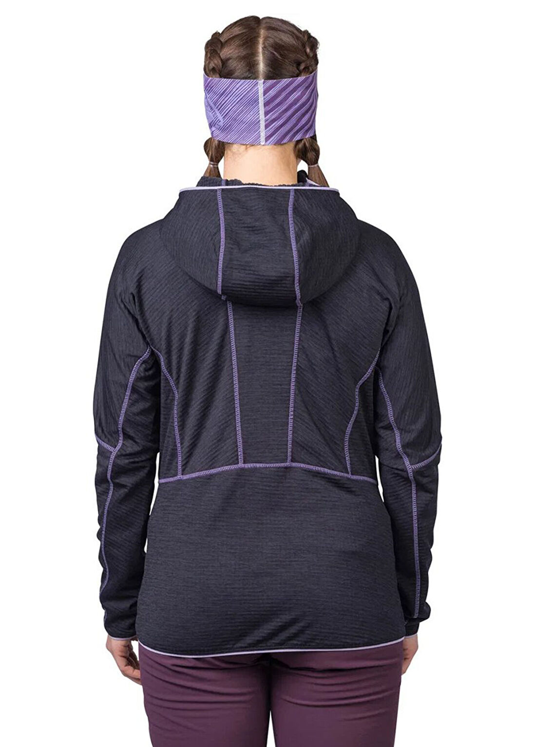 Hannah Meda Hoody Anthracite Mel Kadın Spor Sweatshirt görsel 3