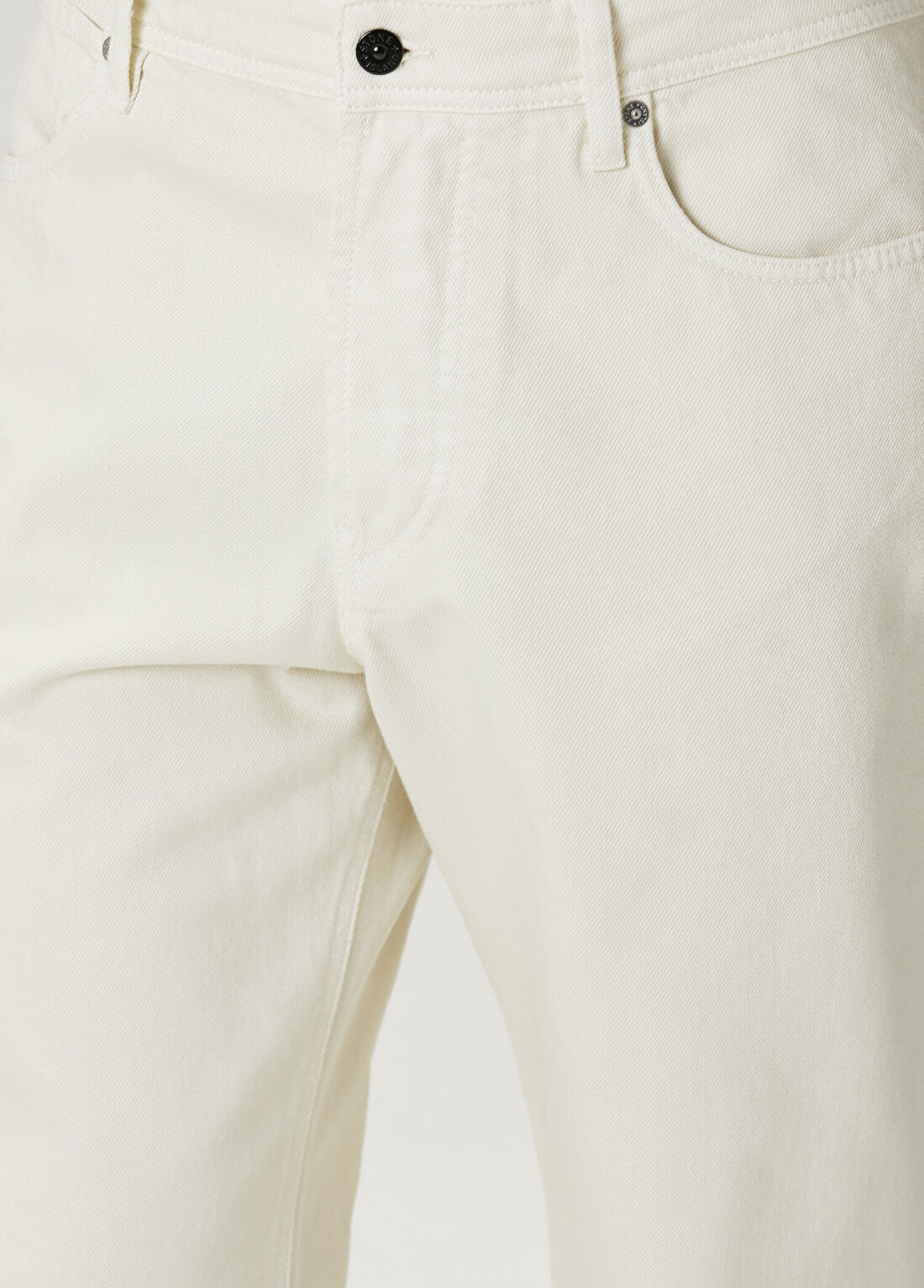 Stone Island Beyaz Jean Pantolon görsel 4