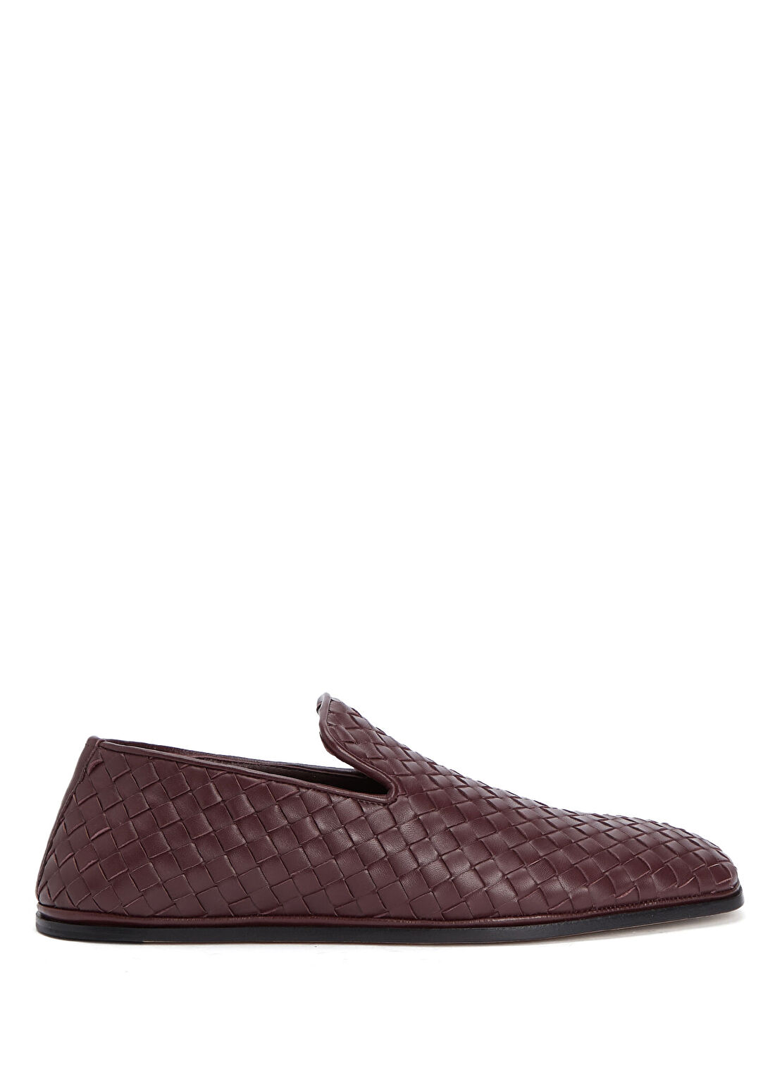 Bottega Veneta Palazzo Bordo Erkek Deri Loafer