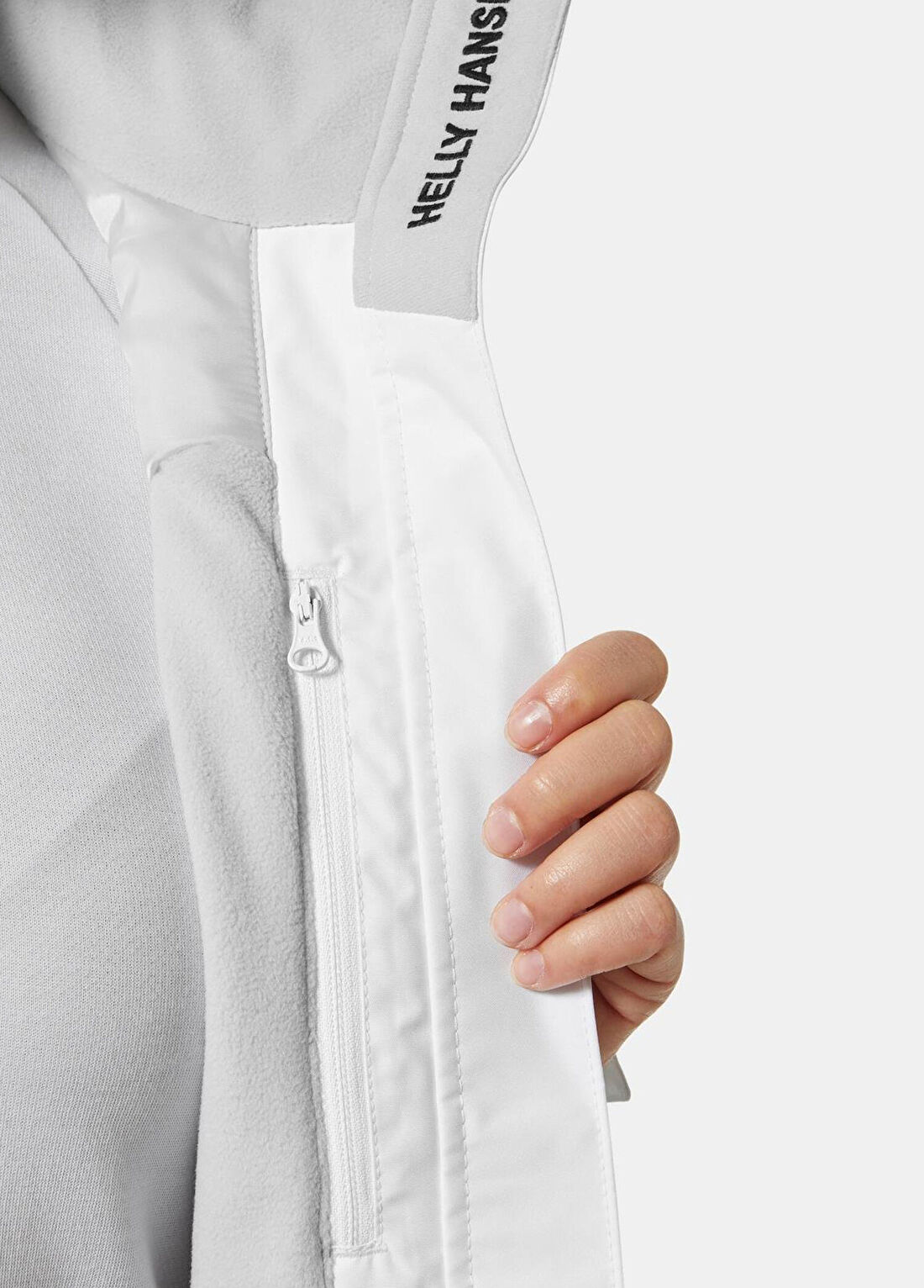 Helly Hansen W Crew Hooded Midl 2.0 Beyaz Polarlı Kadın Mont görsel 4