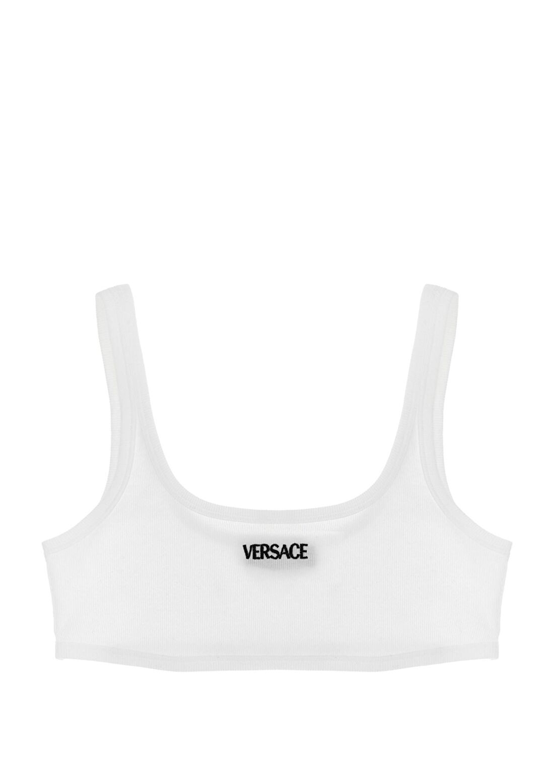 Versace Beyaz Logo Nakışlı Sütyen