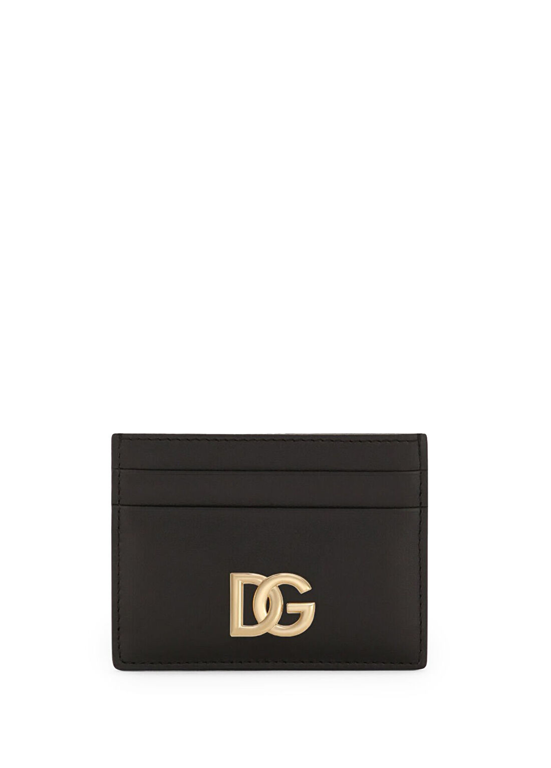 Dolce&Gabbana Siyah Logo Detaylı Kadın Deri Kartlık