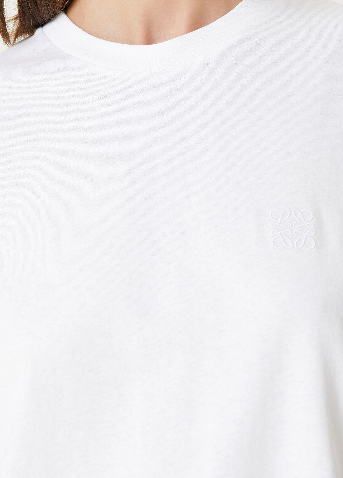 Loewe Beyaz Logo Nakışlı T-shirt görsel 4