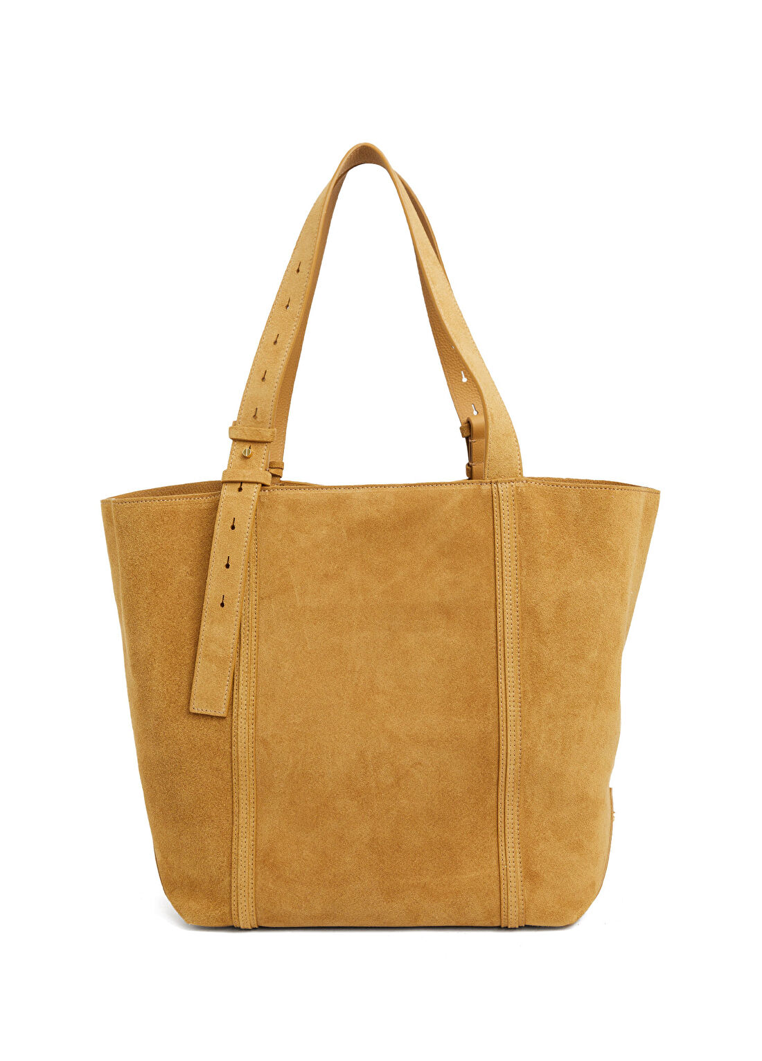 Golden Goose Karamel Süet Alışveriş Çantası görsel 4