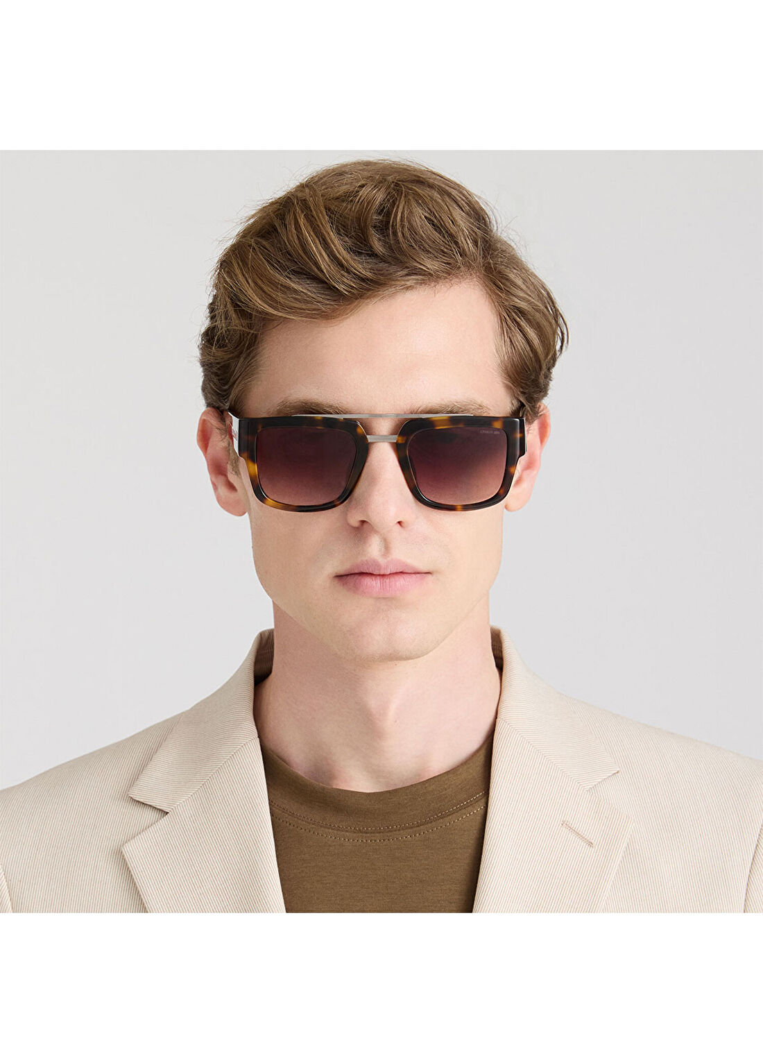Cerruti 1881 CR 80057 C2 Havana Erkek Güneş Gözlüğü görsel 4