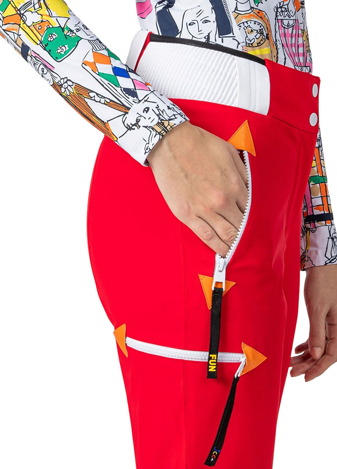 Rossignol Pilot Strech Kırmızı Kadın Kayak Pantolonu görsel 4